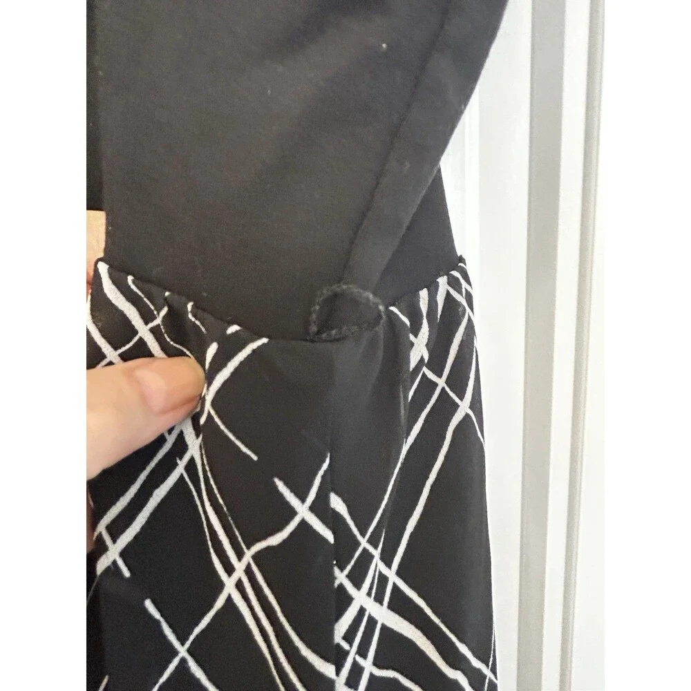 Torrid Size 14 Black Plaid High Low Midi Dress Sleeveless Back Zip Women - Picture 5 of 15